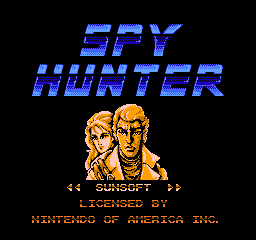 Spy Hunter title screen for NES